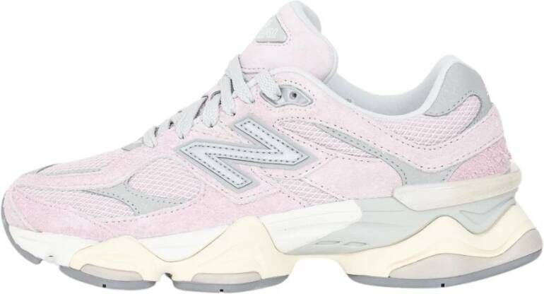 New Balance Damesneakers met mesh bovenwerk en suède accenten Pink Dames