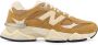 New Balance Geborduurd Logo Mesh Sneakers Brown Heren - Thumbnail 10