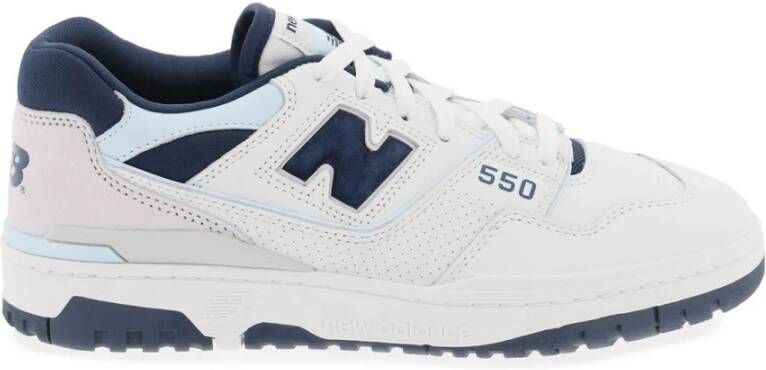 New Balance Geperforeerde Leren Sneakers White Heren