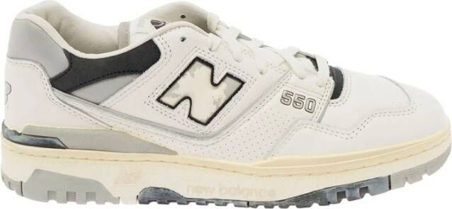 New Balance Witte Sneakers 550 met Contrast Inzetstukken White Heren