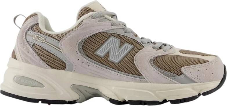 New Balance Grijze Lifestyle Suede-Mesh Sneakers Multicolor Dames