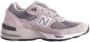 New Balance Grijze Logo Sneakers Mesh Suède Rubber Gray Dames - Thumbnail 1