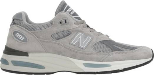 New Balance Grijze Mesh Lage Sneakers Reflecterende Details Gray Dames