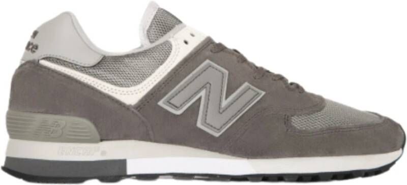 New Balance Suede Mesh Sneakers Paneelconstructie Gray Heren