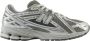 New Balance Grijze Sneakers Logo Stof Suède Rubber Gray Heren - Thumbnail 16