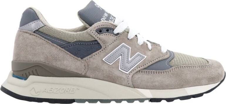 New Balance Grijze Sneakers met Veters en Patch Logo Multicolor Heren