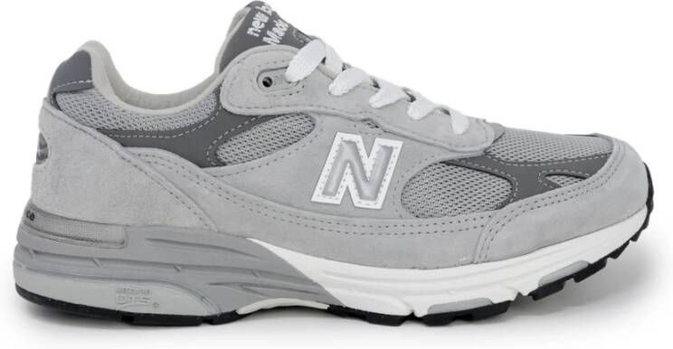 New Balance Grijze Sportieve Rubberen Zool Sneakers Gray