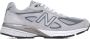 New Balance Grijze Suède Mesh Leren Sneakers Gray Heren - Thumbnail 1