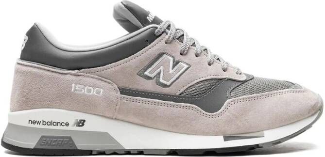 New Balance Grijze Suède Mesh Sneakers Gray Heren