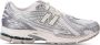 New Balance Grijze Witte Panel Sneakers Gray Heren - Thumbnail 1