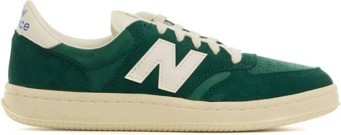 New Balance Groene Leren Sneaker Paneel Ontwerp Green Heren