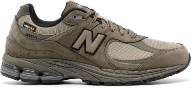 New Balance Groene Sneakers Mesh Suède Leren Afwerking Green Heren