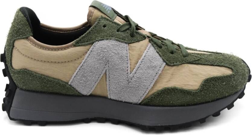 New Balance Groene Sneakers met Stoffen Voering en Rubberen Zool Groen Heren