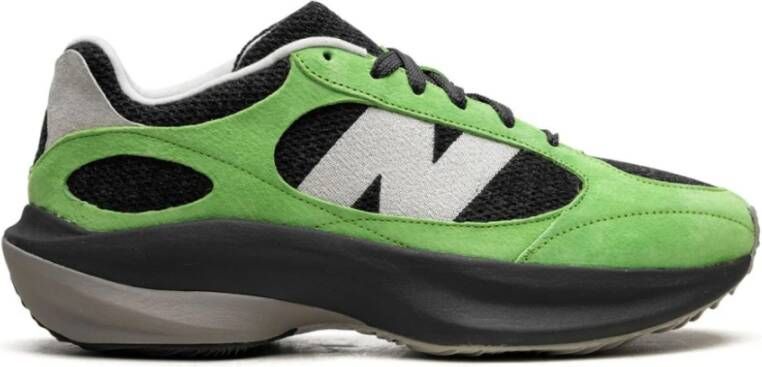 New Balance Groen Zwart Runner Sneakers Logo Rubber Multicolor Heren