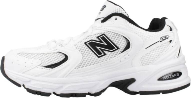 New Balance Hardloopgeïnspireerde Sneakers White Dames