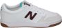 New Balance Klassiek 480 Laag Wit & Bourgondië Multicolor - Thumbnail 11