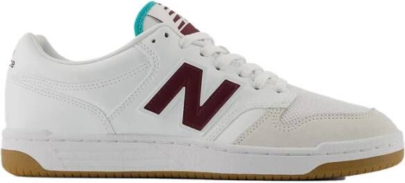 New Balance Klassieke Leren Basketbalsneakers Wit White Heren