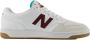 New Balance Klassieke Leren Basketbalsneakers Wit White Heren - Thumbnail 1