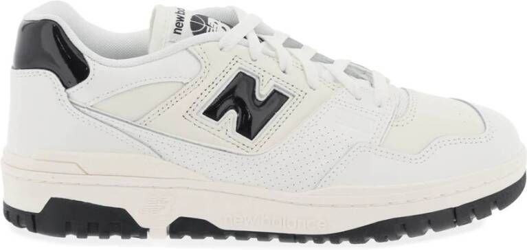 New Balance Lakleren Sneakers met Iconisch Ontwerp White Heren