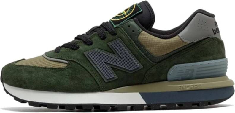 New Balance Legacy x Stone Island Donkergroene Sneakers Green Heren