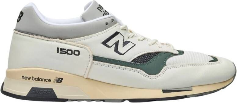 New Balance Leren en Mesh Sneakers White Heren