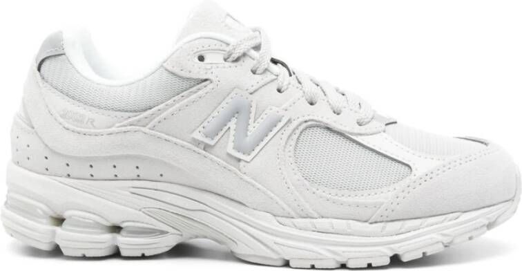 New Balance Lichtgrijze Suède Sneakers met Reflecterende Details Gray Dames