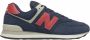 New Balance Classics 574 Heren Sneakers Schoenen Navy-Blauw ML574PN2 - Thumbnail 1