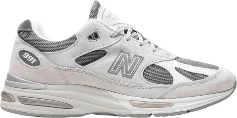 New Balance Luxe Grijs Witte Sneakers Gray Heren