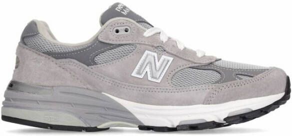 New Balance Grijze Sportieve Rubberen Zool Sneakers Gray