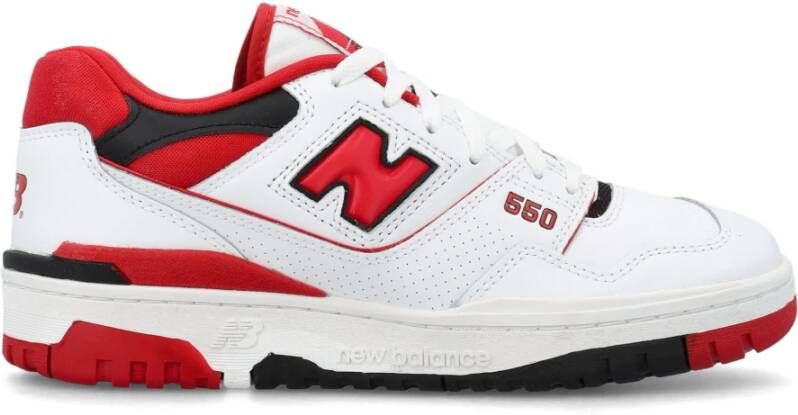 New Balance Men Shoes Sneakers White Red Ss23 Wit Heren