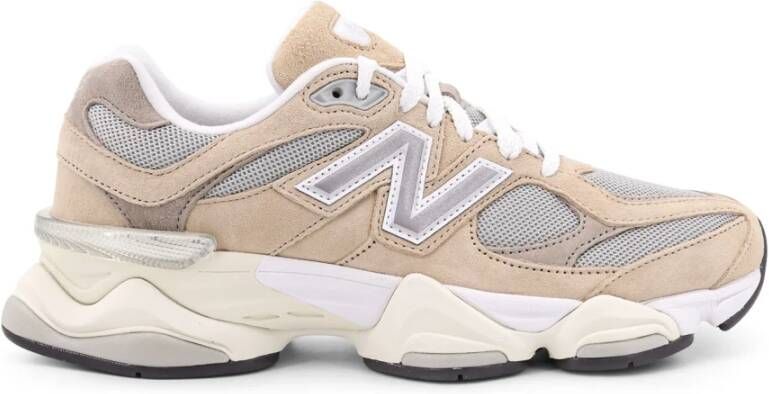 New Balance Mesh en Suède Sneakers Beige Heren