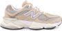 New Balance Mesh en Suède Sneakers Beige Heren - Thumbnail 1