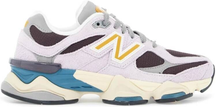 New Balance Mesh en Suède Sneakers met Rubberen Logo Multicolor Heren