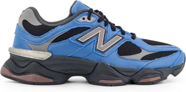 New Balance Mesh Sneakers met Leren Details Blue Heren