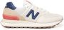 New Balance Mesh Suede Sneakers Licht Grijs Rood Multicolor Heren - Thumbnail 5