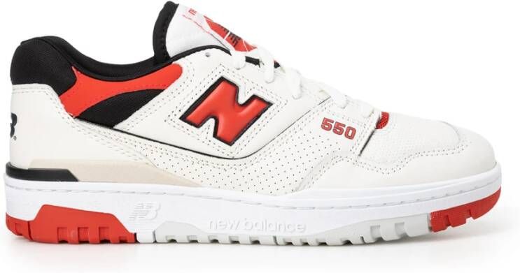 New Balance Multicolor Leren Sneakers met Schuim Middenzool Wit Unisex