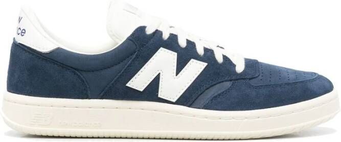 New Balance Navy Blauw Suède Leren Sneakers Blue Heren