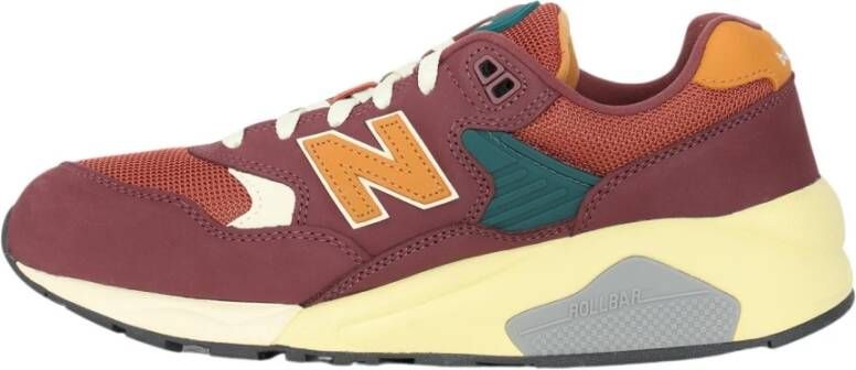 New Balance Sneakers van leer en stof met logo detail Red Heren