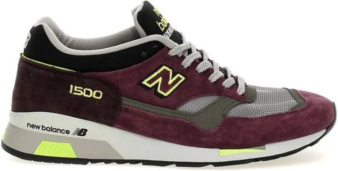 New Balance Paarse Vetersneaker Red Heren