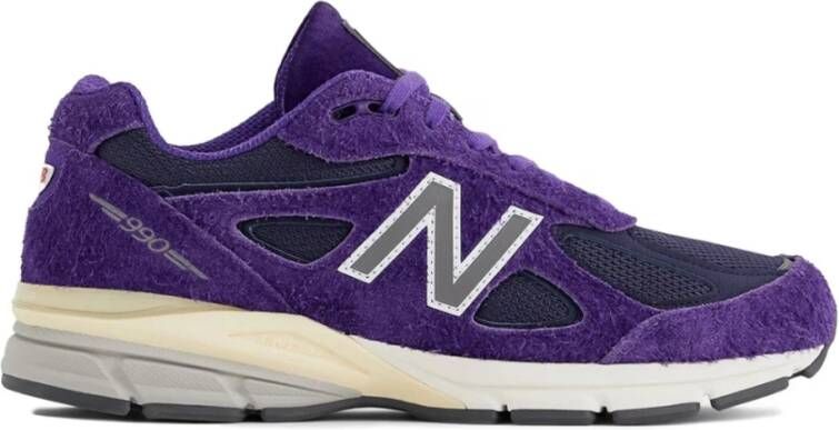 New Balance Plum Purple USA Sneakers Logo Purple Heren