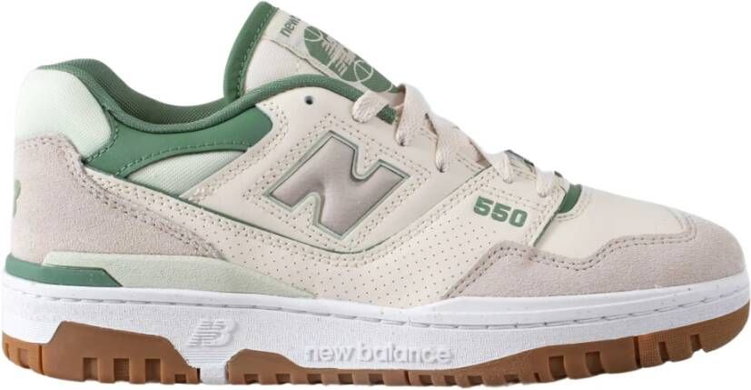 New Balance Retro Basketbalstijl Sneaker Beige Dames