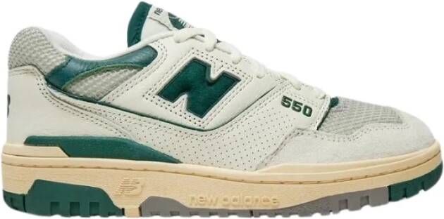 New Balance 550 | sea salt marsh green Wit Leer Lage sneakers Unisex