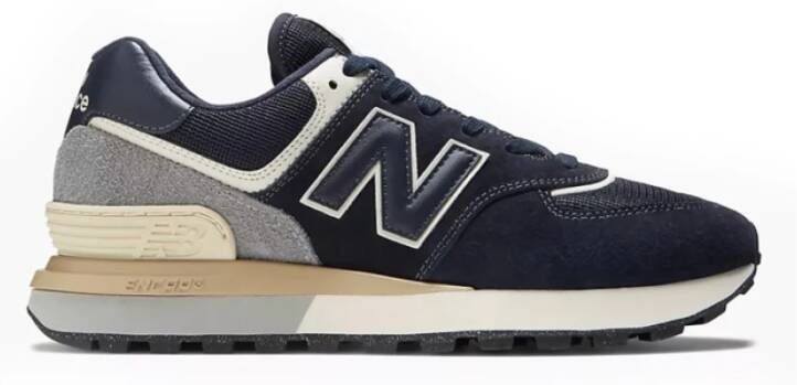 New Balance Suède en Stoffen Leren Sneakers Blauw Blue Heren