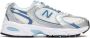 New Balance Retro Stijl Leren Sneakers Wit Blauw White Heren - Thumbnail 1