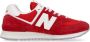 New Balance Rode lage sneaker leer suède Red Heren - Thumbnail 1