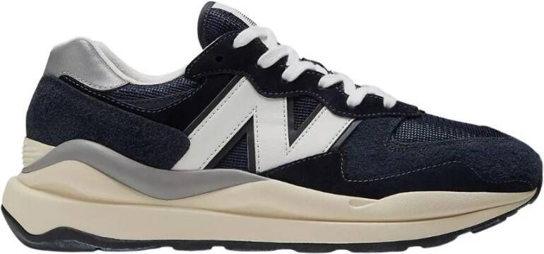 New Balance Heren Textiel en Suède Sneakers Blue Heren