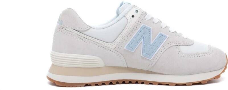 New Balance Suede Mesh Sneakers Stijlvolle Look Beige Dames