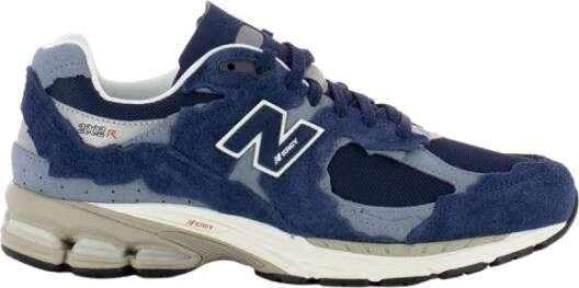 New Balance Marinegrijze Sneakers Stijlvol en Comfortabel Blauw Heren