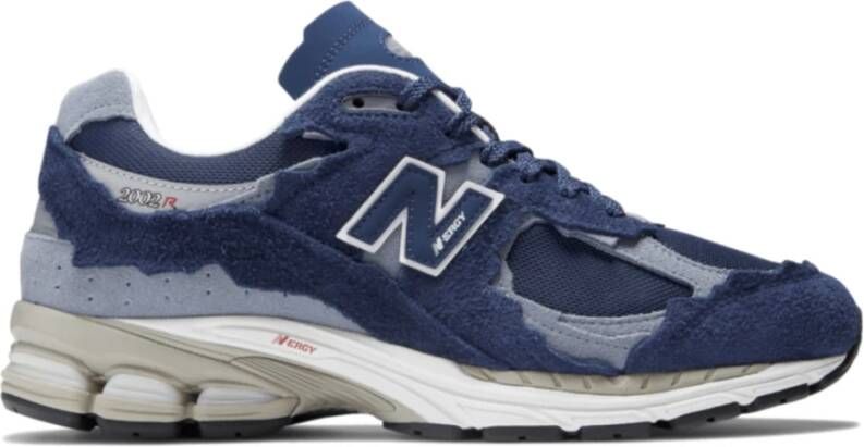 New Balance Marinegrijze Sneakers Stijlvol en Comfortabel Blauw Heren