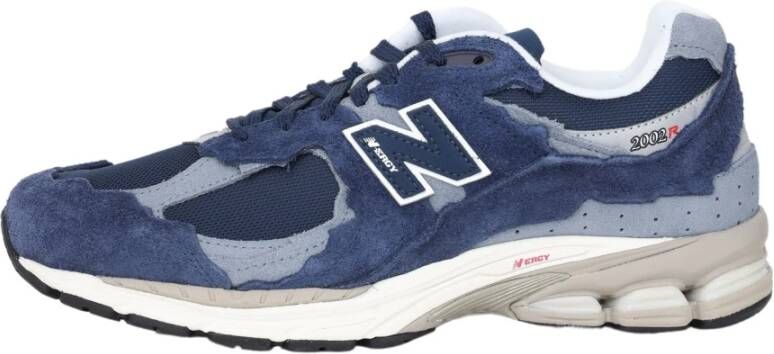 New Balance Marinegrijze Sneakers Stijlvol en Comfortabel Blauw Heren